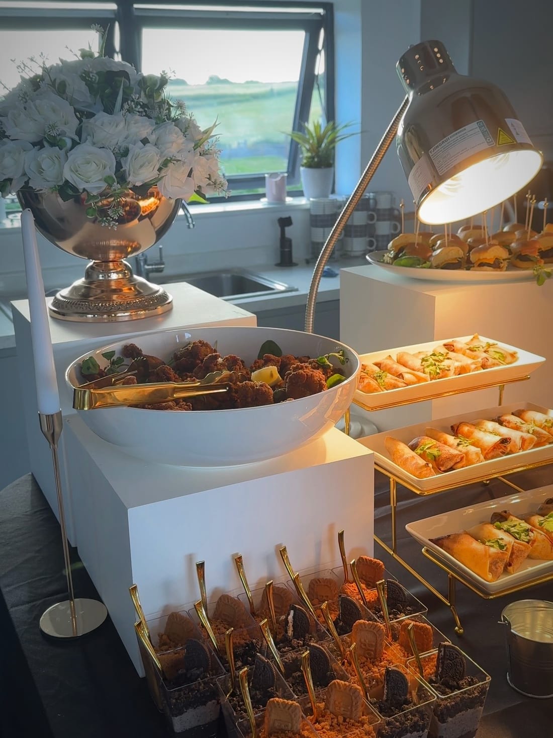 Cooking with Shabba — a sunlit Caribbean buffet spread