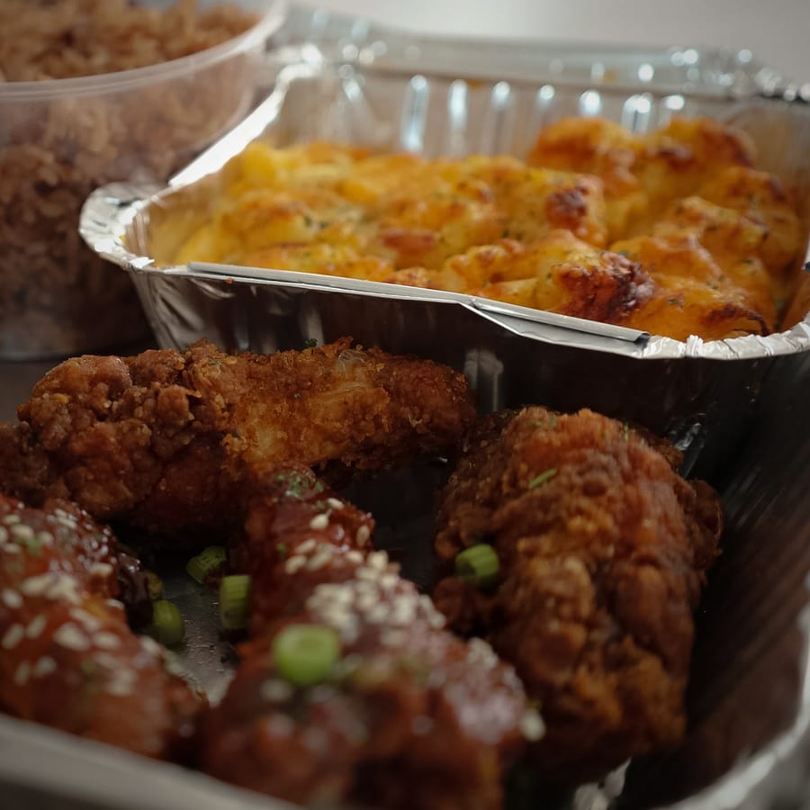 Cooking with Shabba — a full Caribbean buffet spread