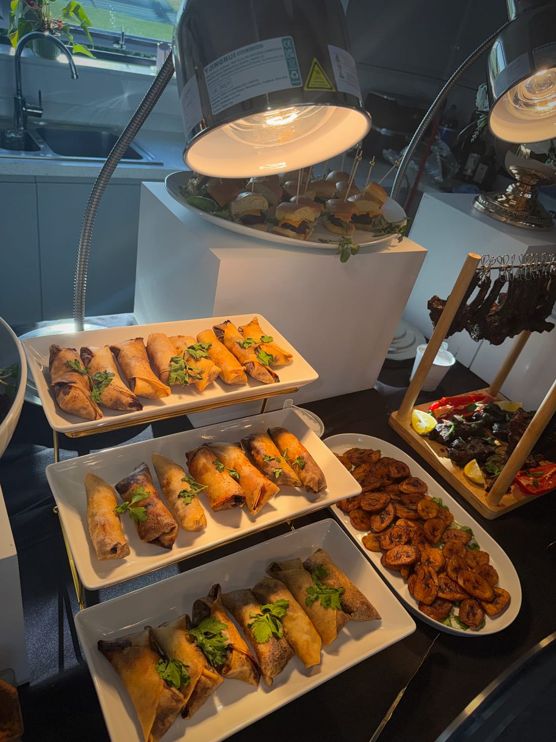 Cooking with Shabba — spring rolls and golden fried plantain