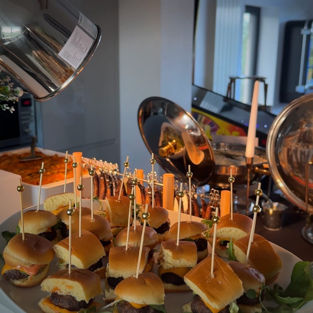 Cooking with Shabba — beef burger sliders on cocktail sticks